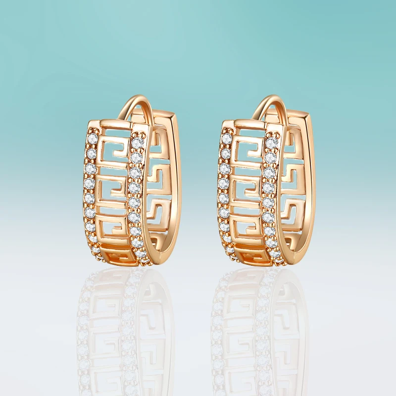 Модные серьги гвоздики для женщин ювелирные изделия циркониевые