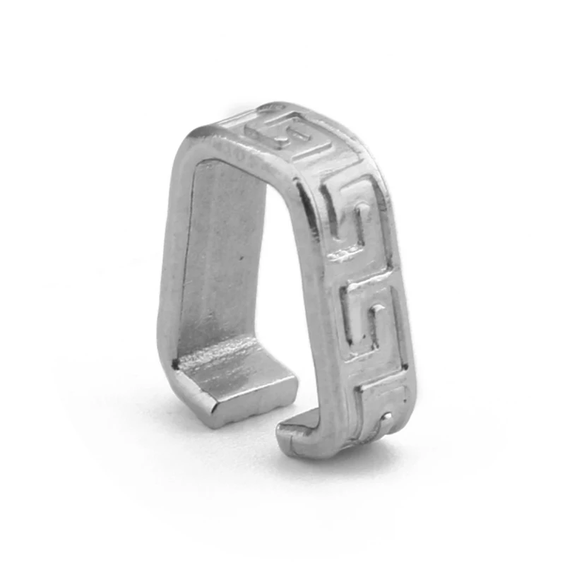 100pcs Stainless Steel  Clips Pinch Bail Clasps Buckle Patterned Necklace Hook Connector For DIY Jewelry Making Accessories