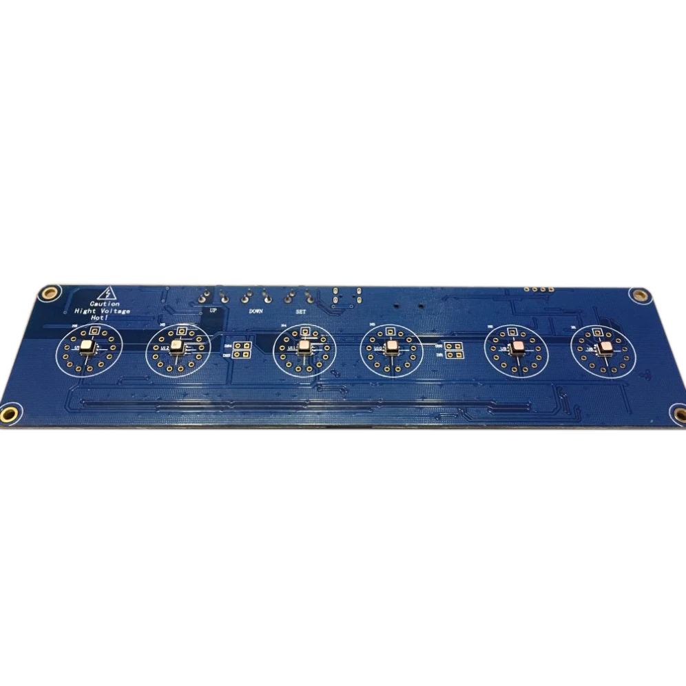 DIY in14 in4 Nixie трубка цифровой светодиодный подарок часы Комплект печатной платы PCBA