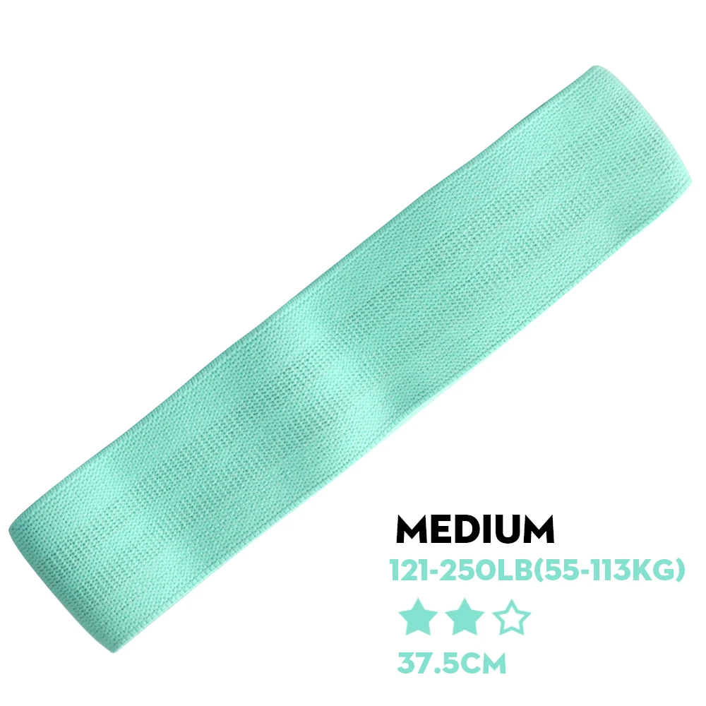 Green-M SKDK 1 шт. хип-Группа хлопок Йога Сопротивление группа широкий Фитнес упражнения ноги группа петля для круг приседания, тренировка Нескользящие прокатки - Цвет: Green-M