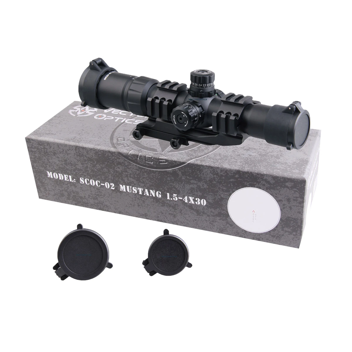 Vector Optics Mustang 1 5 4x30 компактный прицел для стрельбы с подсветкой красной точкой