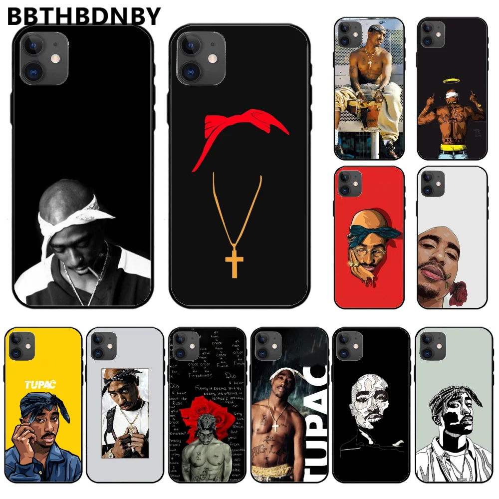 Рэппер 2pac Тупак ТПУ мягкий высококачественный чехол для iphone 11 pro max x xs xr 7 8 plus 6 6s 5 5s