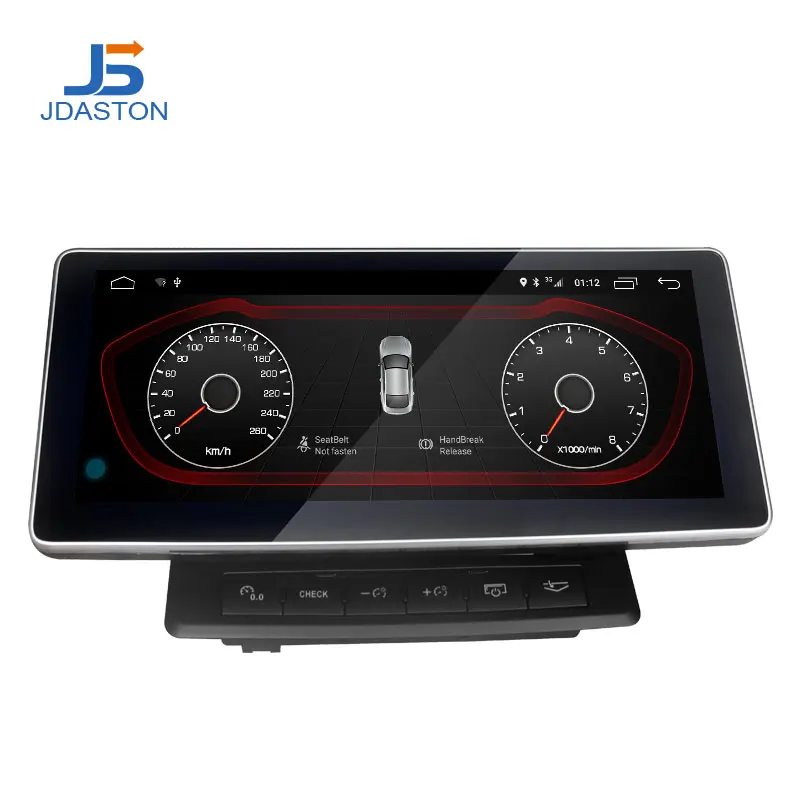 구매 JDASTON-10.25 인치 안드로이드 9.0 자동차 멀티미디어 플레이어, 아우디 Q7 2005-2015 4G + 64G 자동차 라디오 GPS 네비게이션 8 코어 무선
