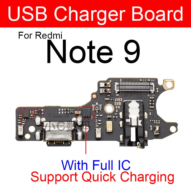 Charger USB Jack Board For Xiaomi Redmi Note Note8 Pro 8T 5G 9 9S 10 Usb Port Flex Ribbon Cable Replacement Repair | Мобильные