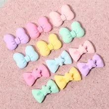 Bow Resin Decoration Crafts Flatback Cabochon Scrapbooking Fit Phone Embellishments DIY Hair Accessories