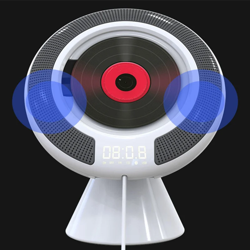 Full format CD player with Bluetooth wall mounted device LED wireless speaker FM radio laptop desktop stereo MP3 audio | Электроника