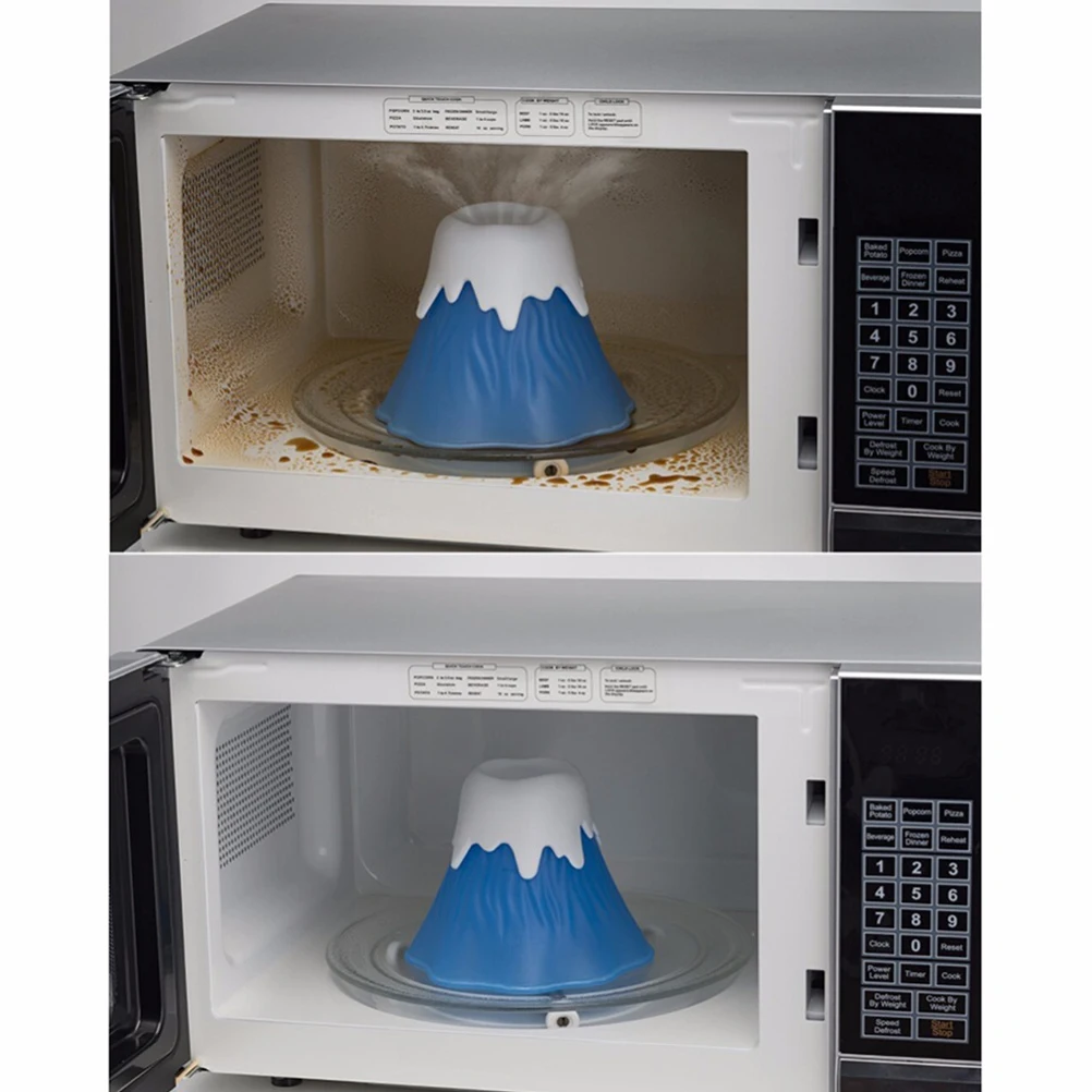 

new Kitchen Erupting Volcano Microwave Cleaner Kitchen Gadget Tools Clean Dish Brush Microwave Cleaner