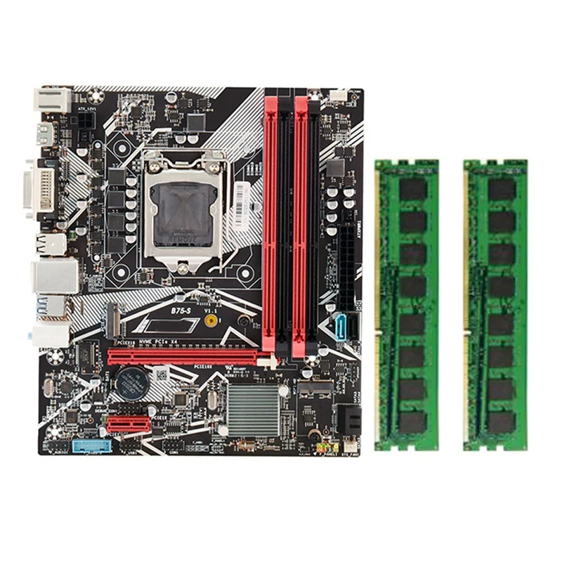 

B75-S материнская плата LGA 1155 CPU с 4GB 2XDDR3 1333MHz RAM SATA интерфейс материнская плата компьютера