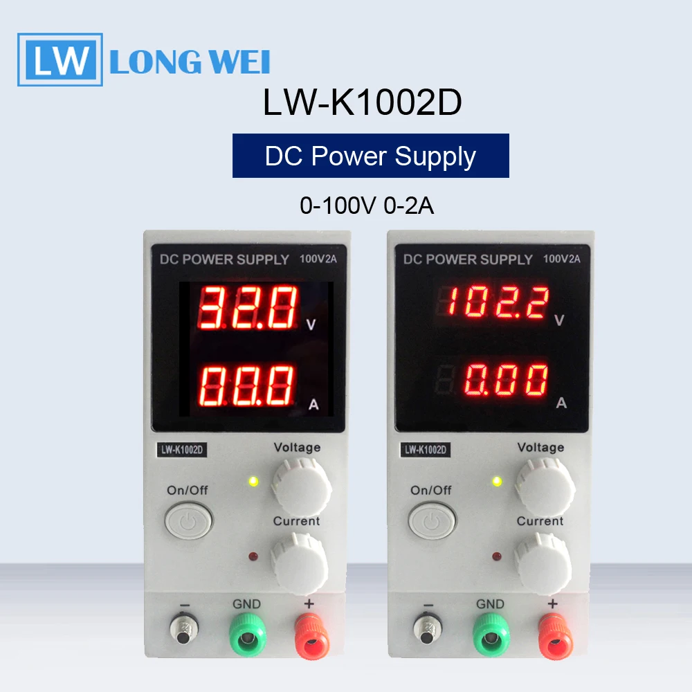 LW K1002D 100V2A цифровой дисплей Регулируемый источник питания постоянного тока