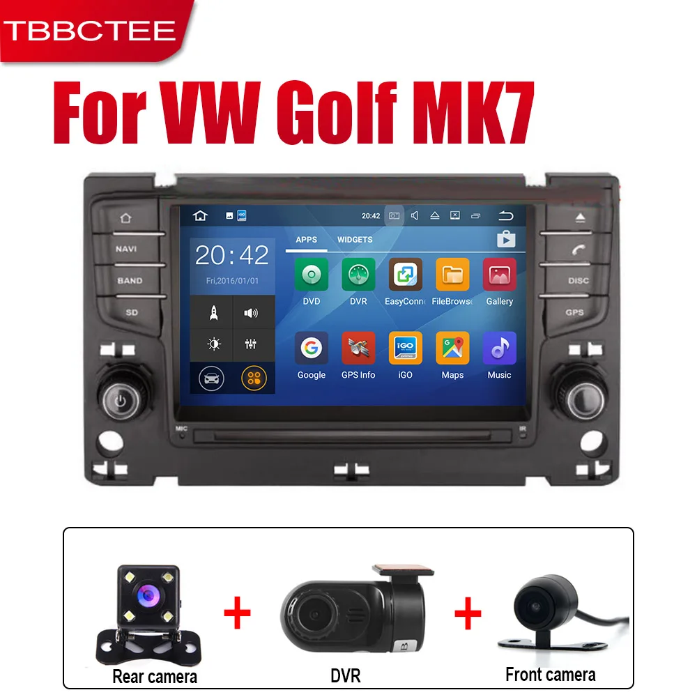 Extre Items TBBCTEE Android автомобильное радио стерео gps навигация для Volkswagen Golf MK7 2013~ Bt wifi 2din автомобильное радио стерео Мультимедиа - Цвет: Extre Items