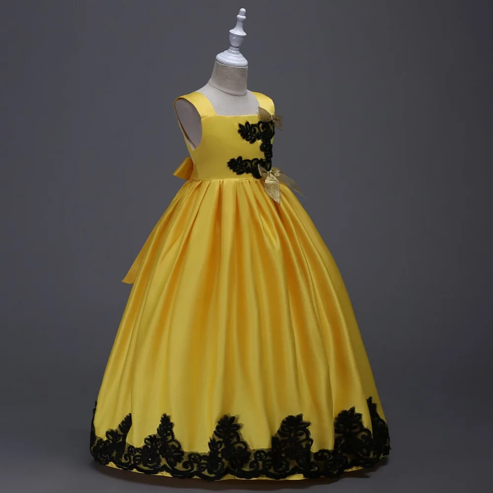 Childrens Clothing for Girls Dresses 3 4 5 6 7 8 9 To 10 12 14 Kids Ball Gowns Yellow Red Blue Green Purple Dress Evening | Детская
