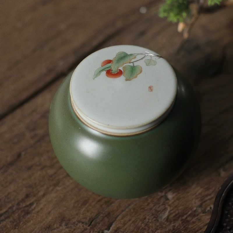 

Vintage Jars Tea Coffee Ceramic Container Set Japanese Tea Box Organizer Canister Scatola Porta Bustine Tisane Teaware AB50CY