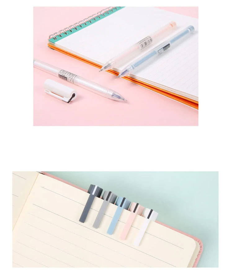 0,35 мм гелевая ручка черновик эскиз одноцветные ручки для школы MUJI стиль черные чернила прозрачный производитель ручка офисные принадлежности