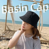 bucket hat casual unisex double side women foldable sunscreen hip hop summer beach cap uv protected hat street headwear men