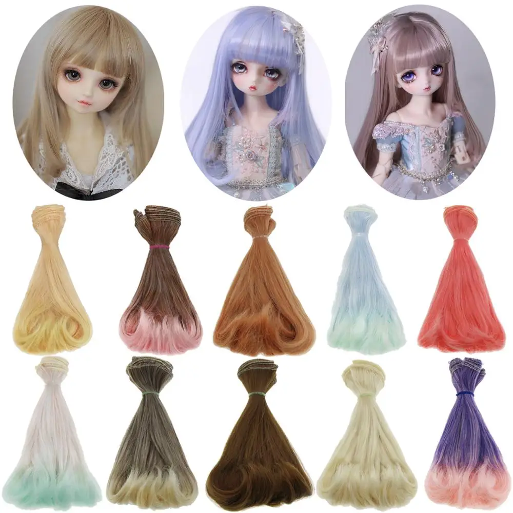 Модные 15 см * 100 DIY BJD кукла парики AD SD вьющиеся кукольные волосы для 1/3 1/4 1/6 высокого