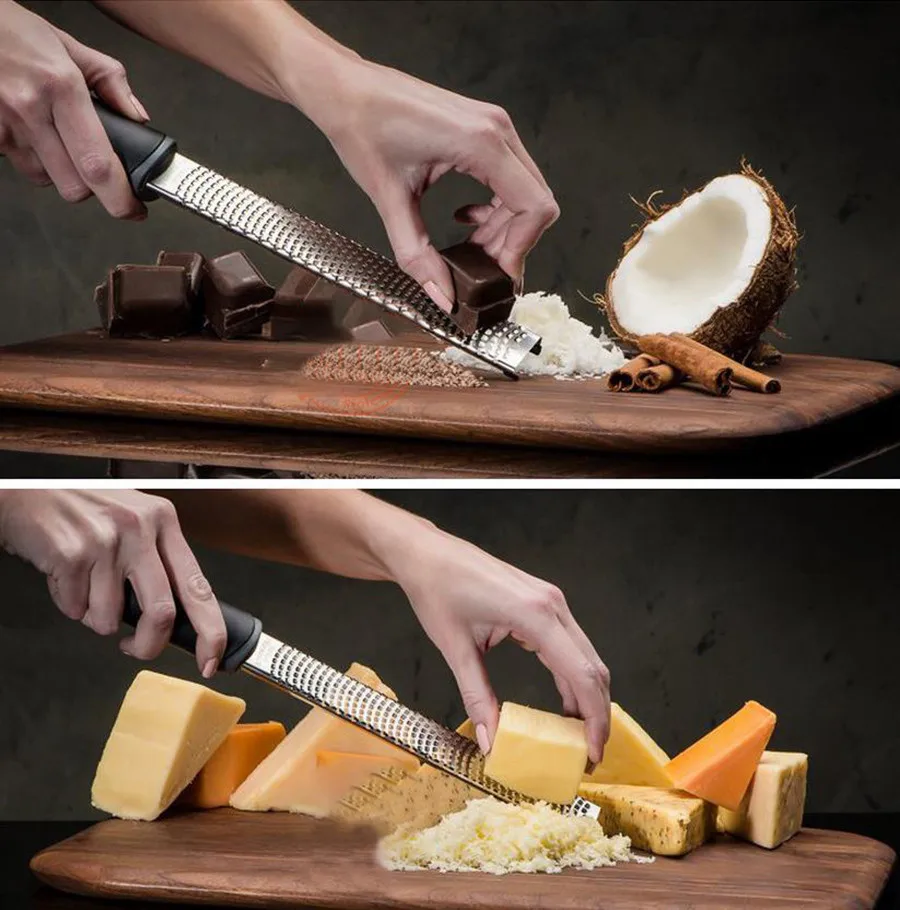 Stainless Steel Grater Multi-purpose Chocolate Hard Cheeses Nutmeg Spice Cheese Cinnamon Citrus Zests Ergonomic Handle | Дом и сад