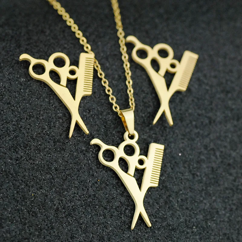 Набор женских украшений из нержавеющей стали в стиле панк