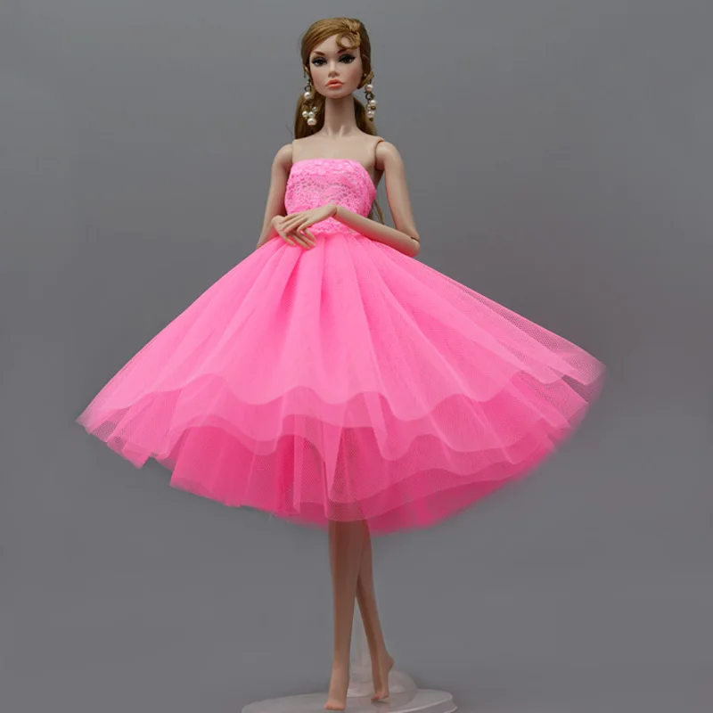 

Pink Ballet Doll Dress For Barbie Clothes Princess Vestidoes Dancing Costume Outfits 11.5" BJD Dolls Accessories Kids DIY Toys