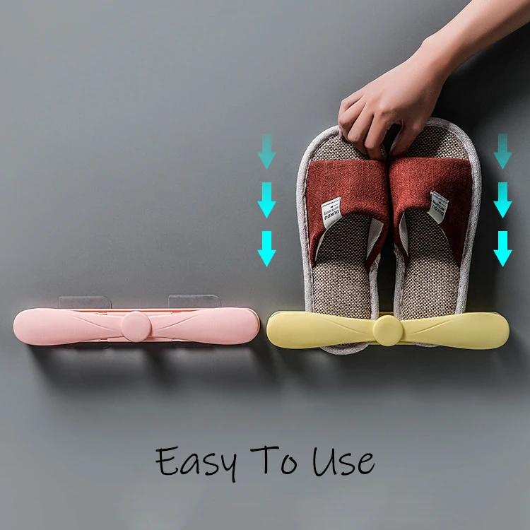 

Wall Mounted Shoes Rack Hanging Sneakers Holder Slippers Hanger Supplies Useful