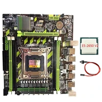 au42 x79 computer motherboard m 2 interface set lga2011 with e5 2650 v2 cpuswitch cable support recc ddr3 ram