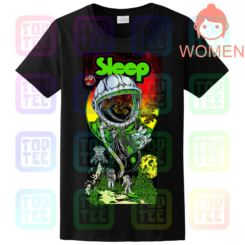 Футболка для сна Stoner Doom Metal Orange Goblin Electric Wizard Graphic Band Tee - Цвет: WOMEN-BLACK