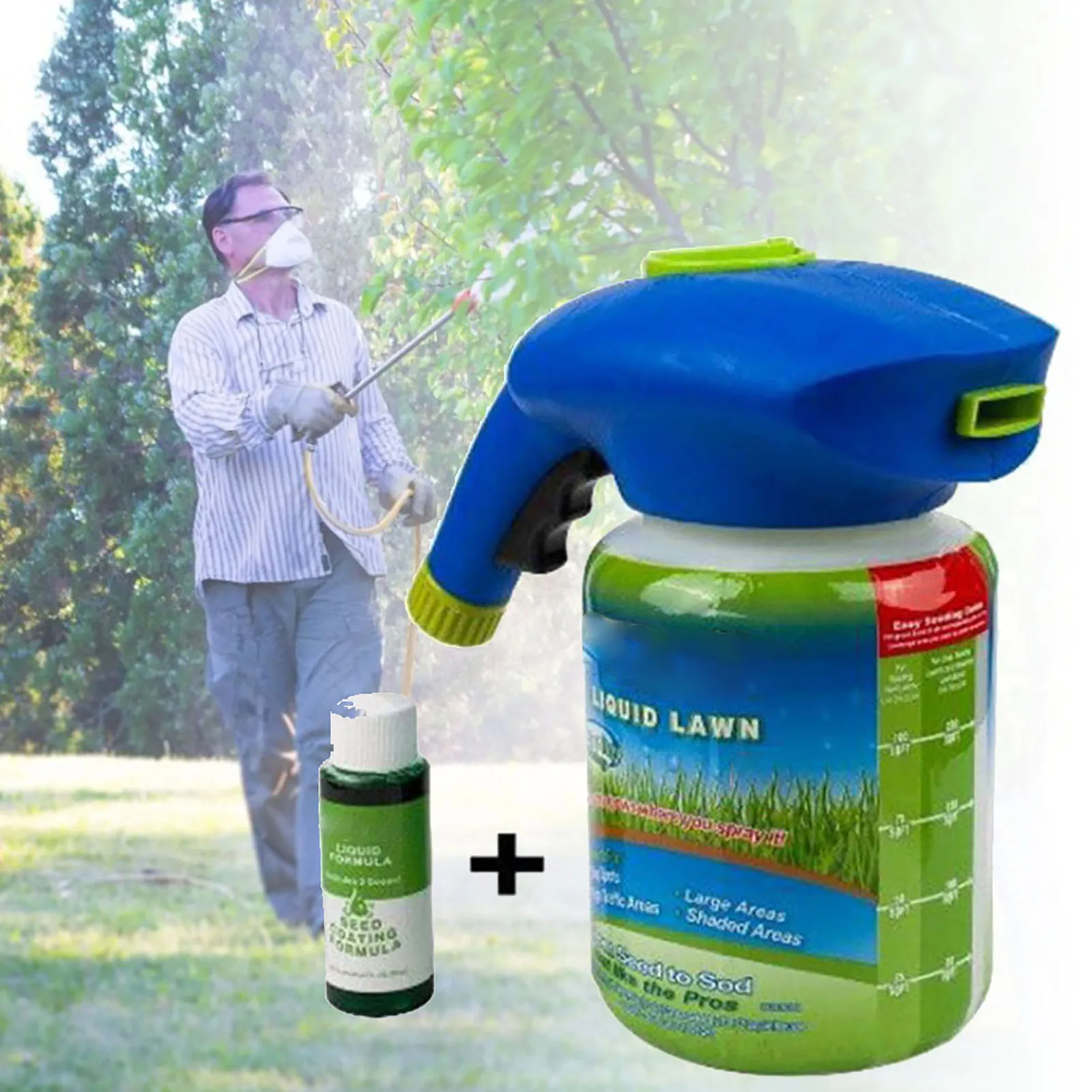 

Grass Seed Sprayer Growth-boosting Liquid High Quality Sprayer Lawn Care Grass Shot Household Potted Plastic Watering Can