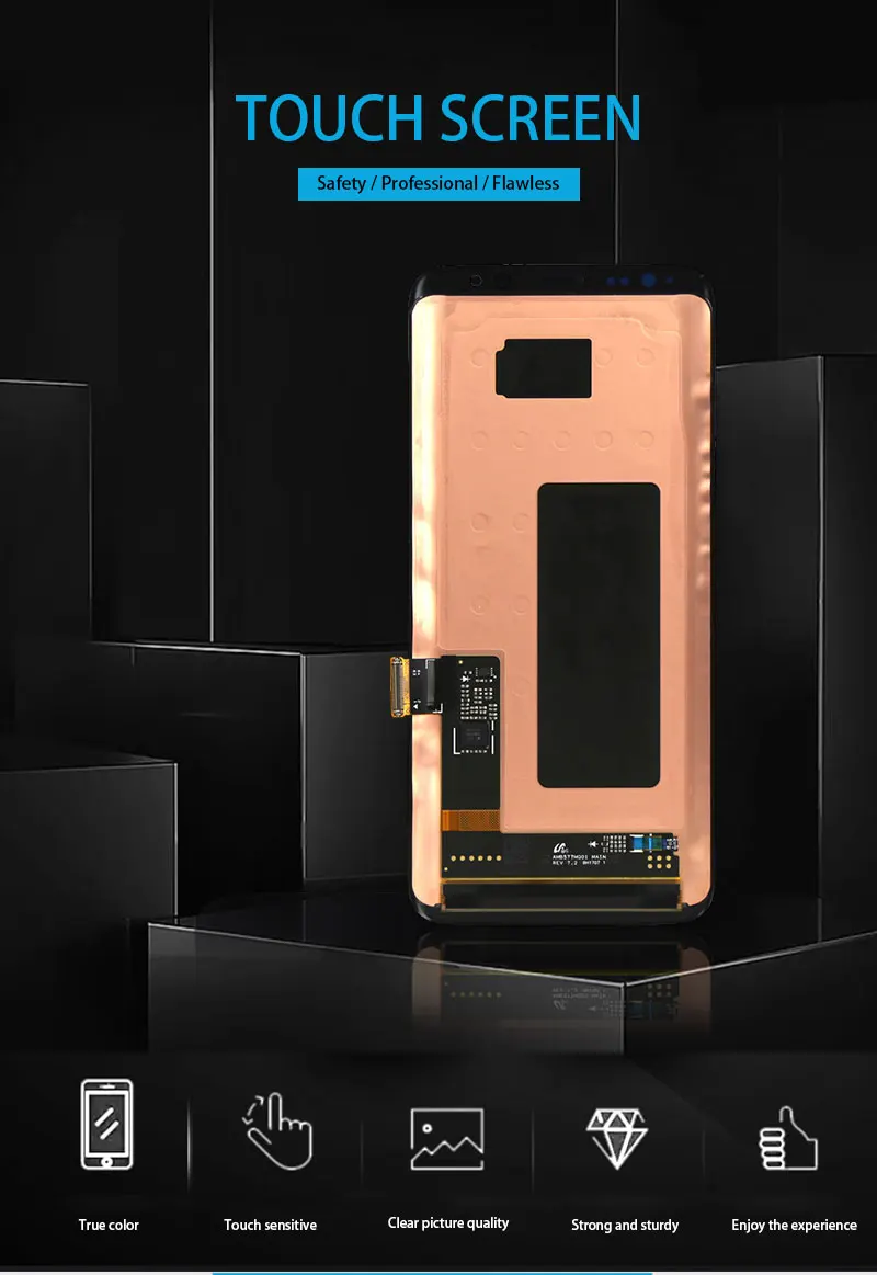 Супер Amoled для Samsung Galaxy S8 g950 G950F S8 Plus G955 G955F ЖК-дисплей сенсорный экран дигитайзер сборка