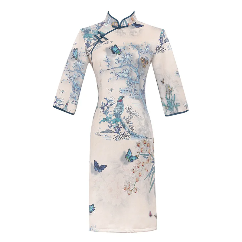 

Chinese Style Improved Cheongsam New Young Girl Temperament Dress Retro National Tide Daily Wear