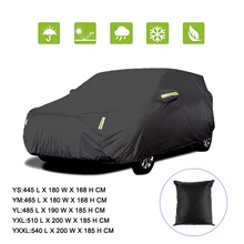 Kayme Universal Full  Car Covers Outdoor UV Snow Resistant Sun Protection Cover for Suv Jeep Mpv Wagon