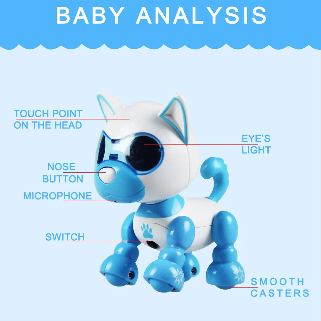 Электронный умный робот собака музыка танцы ходьба взаимодействие щенок питомец