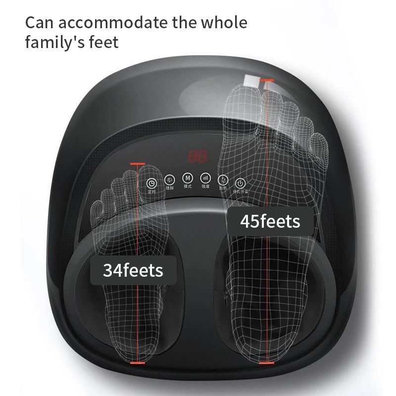 Электрический массажер для ног с глубокой вибрацией и подогревом | Красота