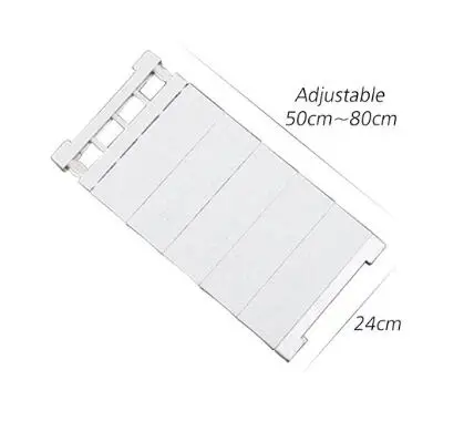 24X80 WH 1 шт. органайзер для шкафа, гардероба полка Спальня мебель добавить Слои экономии места Кухня держатель стойки Шкаф Для Хранения Полки - Цвет: 24X80 WH