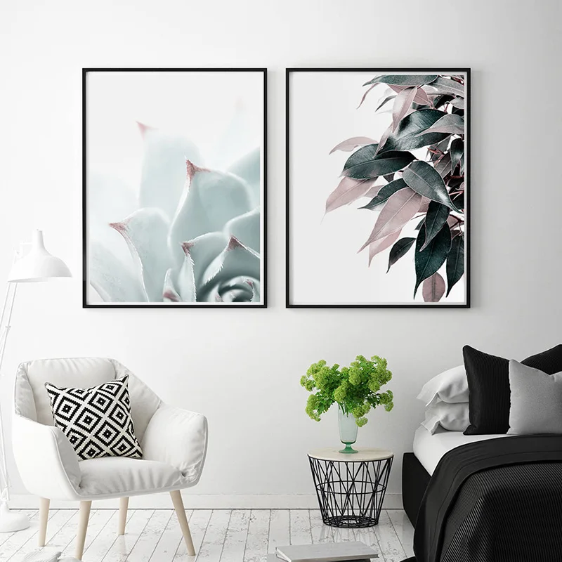 Скандинавский холст Художественная печать суккулент кактус печатная пустыня