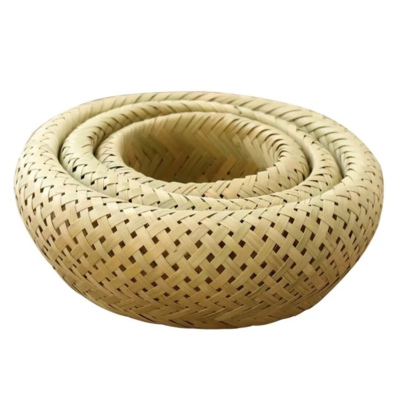 Бамбуковая плетеная корзина ручной работы с пылесборником простая кухонная