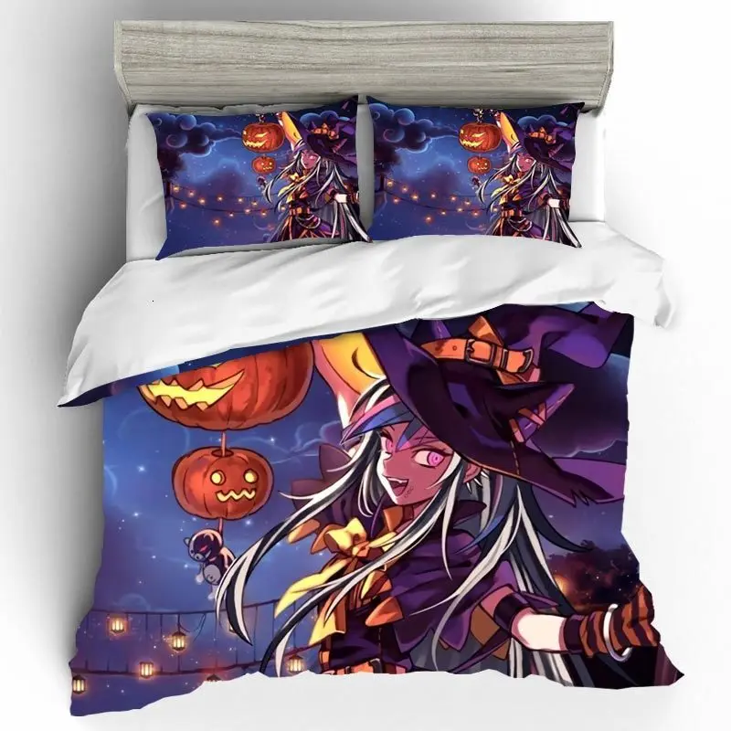 Duvet Cover Halloween Home Textiles Bed Linen Set Nightmare Before Christmas 3D Queen King Size Duvets Kid Sets | Дом и сад
