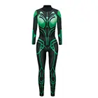 Hela Косплэй трикотажное нижнее белье в виде супергероя, Zentai, костюм кошки, комбинезоны облегающий костюм на Хэллоуин для взрослых
