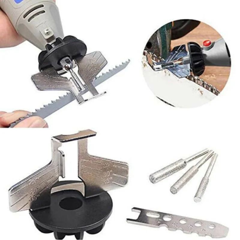 Фото Chain Saw Sharpening Attachment Kit Grinding Tool Power Drill Hand Sharpener Adapter Rotary Accessory Grinder Tools Set Инструменты Chain Saw Sharpening Attachment Kit Grinding Tool Power Drill Hand Sharpener Adapter Rotary Accessory Grinder Tools Set Инструменты