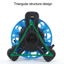 Portable Water Pipe Hose Reel Holder Garden Winding Device Storage Rack Tool Roll Cart Holder P82C