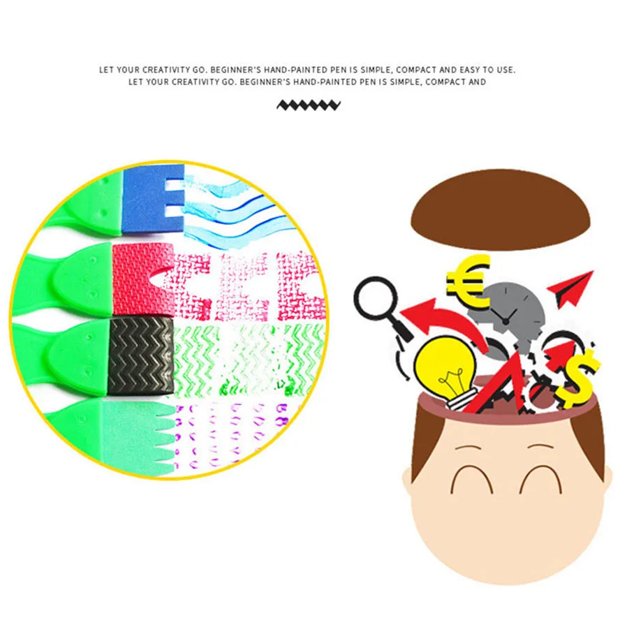 Кисть &quotсделай сам&quot губка-ролик для покраски детские игрушки рисования