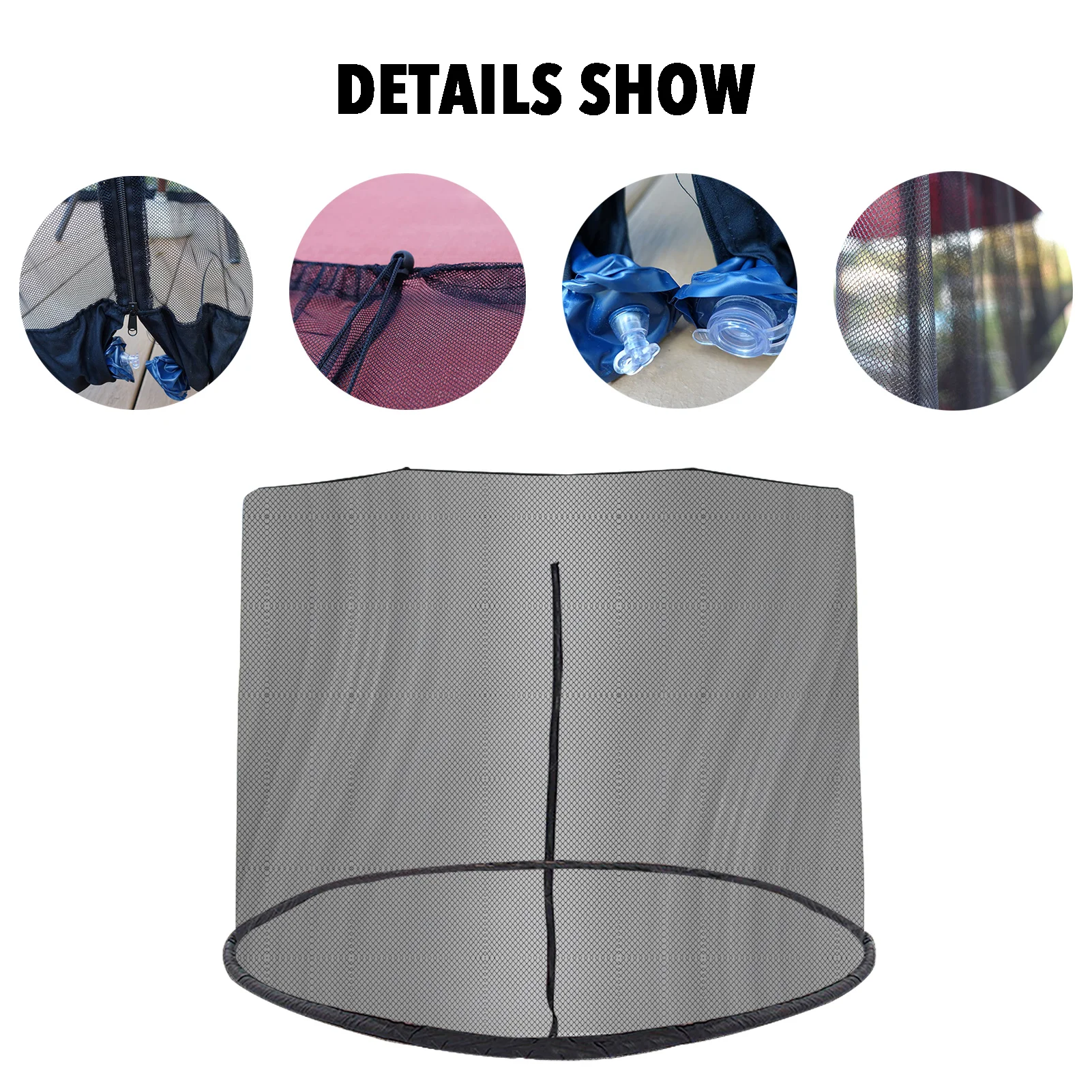 

Outdoor Parasol Mosquito Net Patio Courtyard Umbrella Net Cover Parasol Patio Umbrella Mosquito Netting Mesh Screen With Zipper