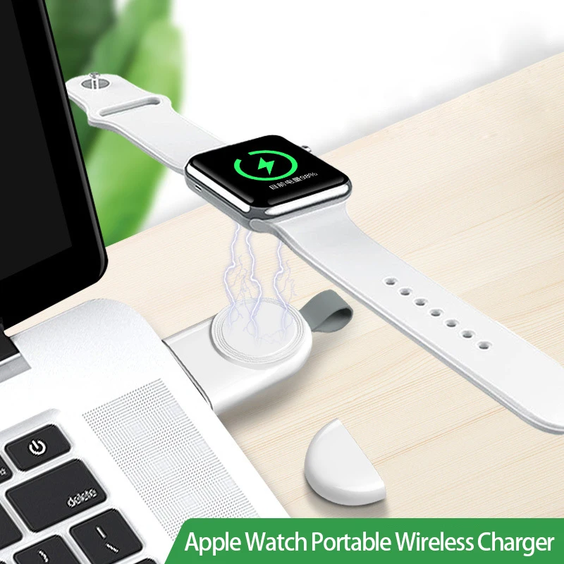 

USB-A Portable Magnetic Wireless Charger for Apple Watch 1 2 3 4 5 6 7 Wireless Charging Dock Compact And Fast Charging
