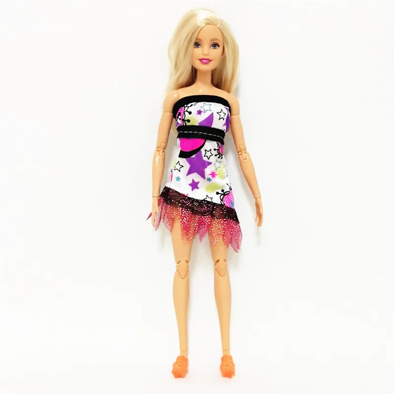 Модная короткая юбка платье наряды для куклы Барби одежда аксессуары игровой дом