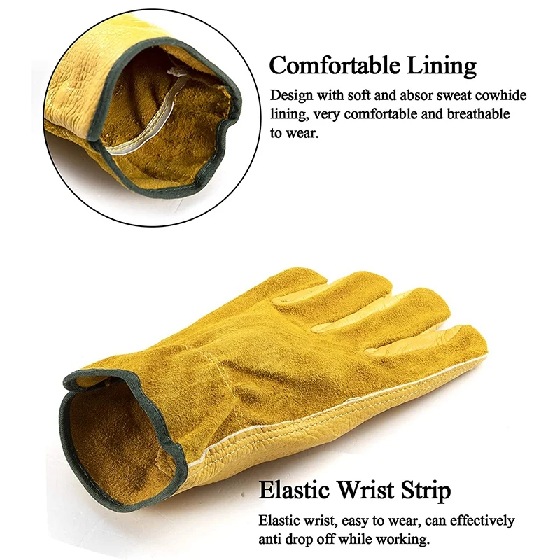 Садовые перчатки с защитой от шипа 2 пары тяжелых садовых перчаток гибкие и