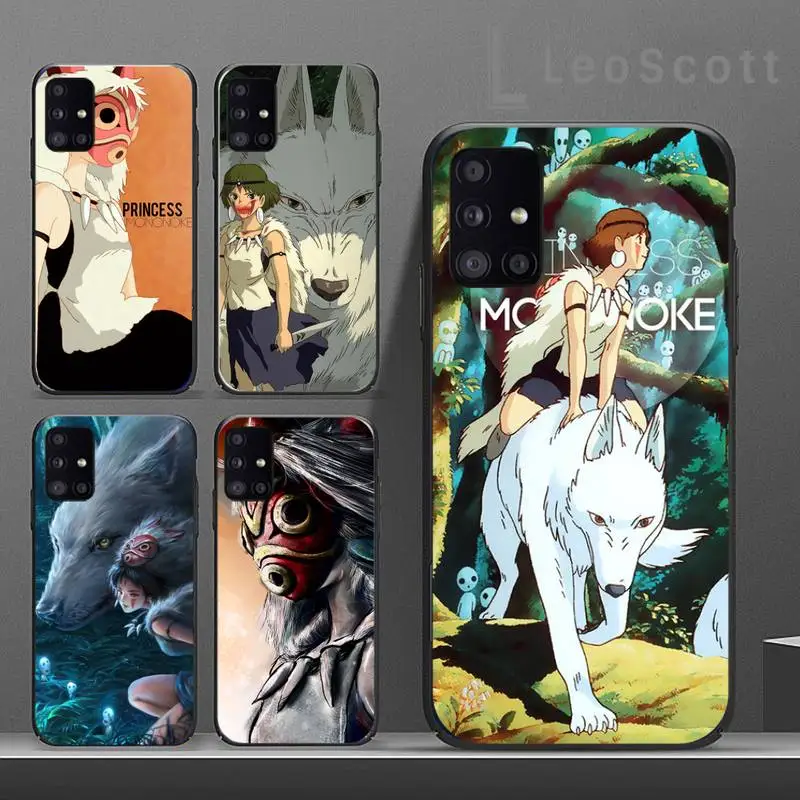 

Anime Princess Mononoke Phone Case For Samsung A40 A50 A51 A71 A20E A20S S8 S9 S10 S20 Plus note 20 ultra 4G 5G