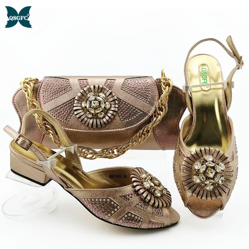 Новое поступление Комплект из туфель и сумочки в африканском стиле Итальянский