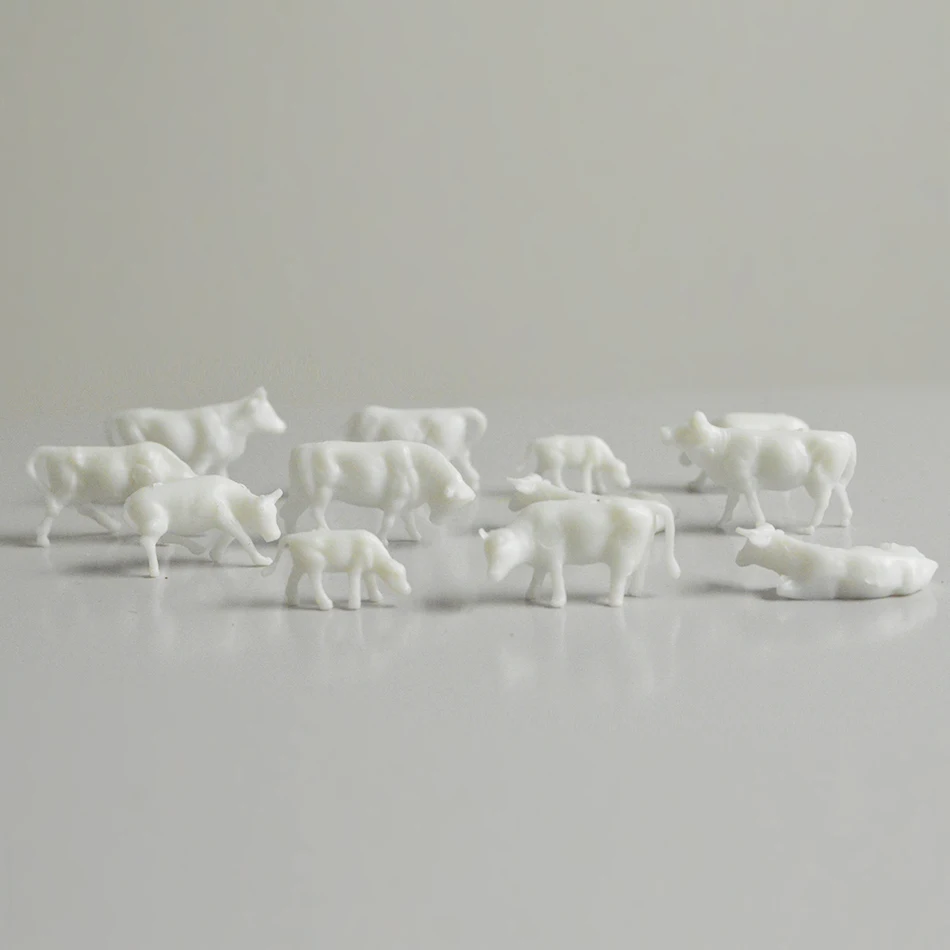 Игрушка Diorama Овцы Oxen N масштабная модель окрашенные животные Миниатюрная модель коровы лошади ферма поезд строительство пейзаж макет декорации