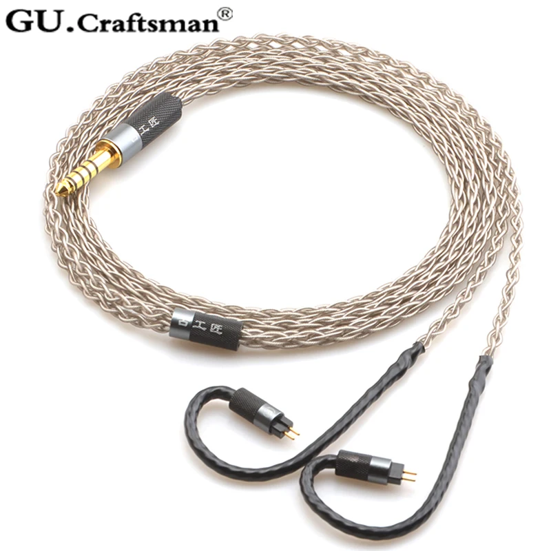 GUCraftsman 6n серебро 0,78 мм 2Pin 64 аудио a12t/u12 TIA Fourte orolus re2000 Legend X iSINE20 VE8 кабель для наушников