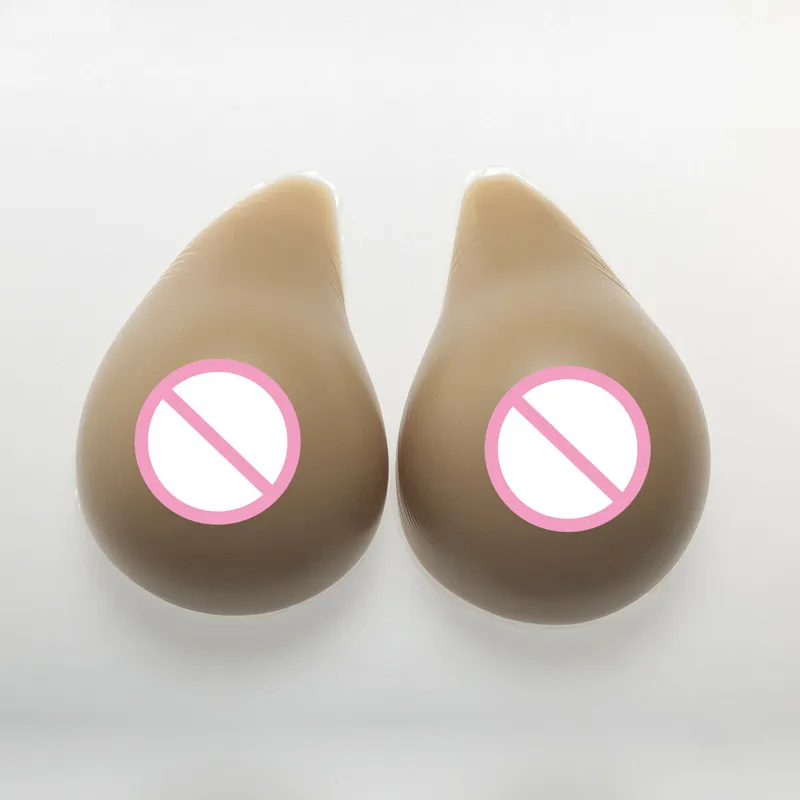 2000g/pair Silicone Fake Breast Forms Crossdresser FF Cup Soft Boobs Wireless Bra Transgender Queen Transvestite Mastectomy Bra