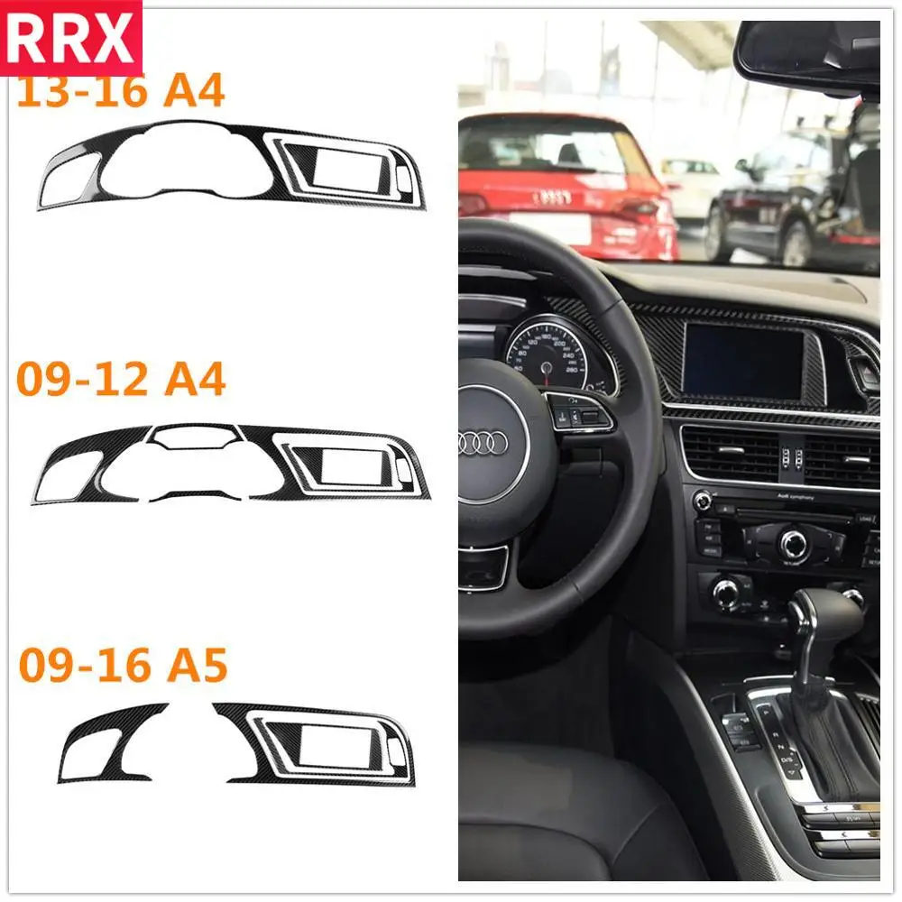 

For Audi A4 B8 S4 RS4 A5 S5 RS5 Coupe Sport Back Cabriolet Carbon Fiber Stciker Instrument Cluster Meter Dashboard Interiors