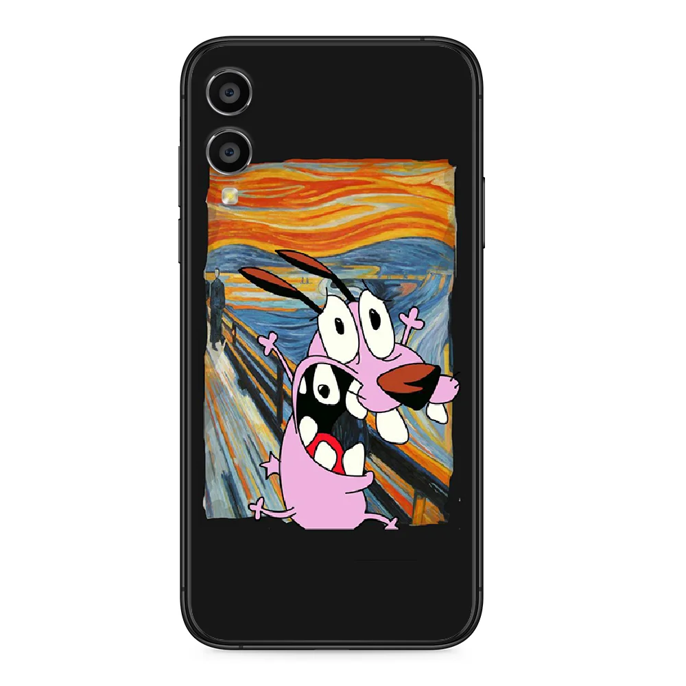

Cowardly Dog Phone case For Huawei Honor 10 10i 20 6A 7A 8 8A 8X 9 9X Play View 20 Lite Pro black back 3D Etui fashion
